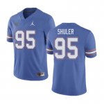 Men's Florida Gators #95 Adam Shuler NCAA Jordan Brand Blue Authentic Stitched College Football Jersey IYR6062XN